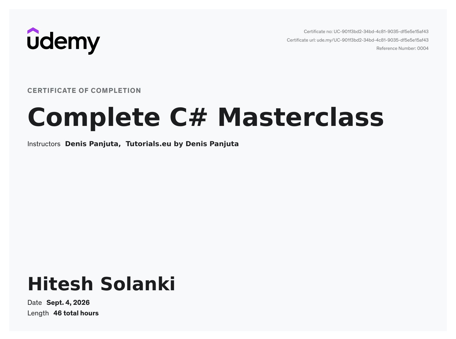 Complete C# Masterclass